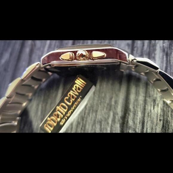 NEW Roberto Cavalli SS Rose Tomahawk Men's Chronograph‎ Watch - Picture 9 of 10